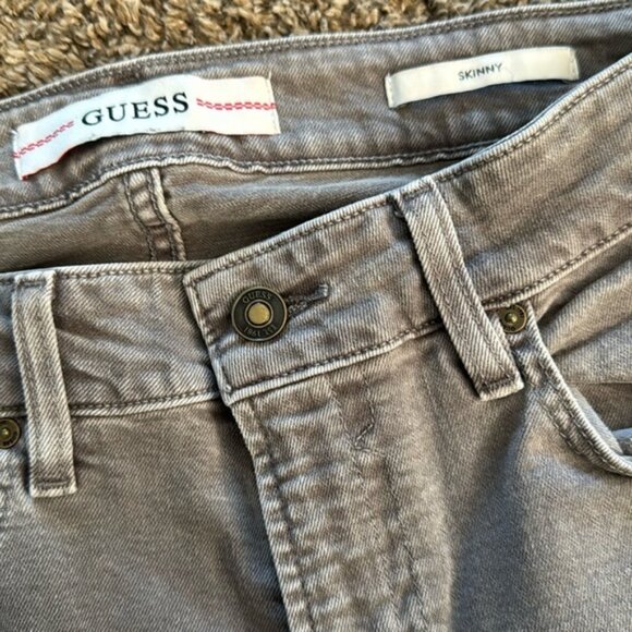 Guess 32 x 30 Gray Skinny Jeans - Picture 4 of 12